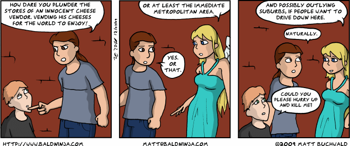 Comic graphic for 2009-12-07: Banter = Torture
