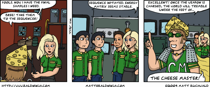 Comic graphic for 2009-12-16: Big Bad Boss Man