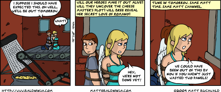 Comic graphic for 2009-12-22: Devious Cheese Trap