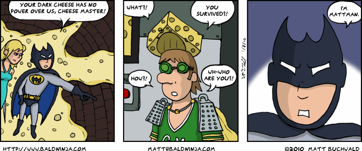 Comic graphic for 2010-01-08: Not a Labyrinth Reference