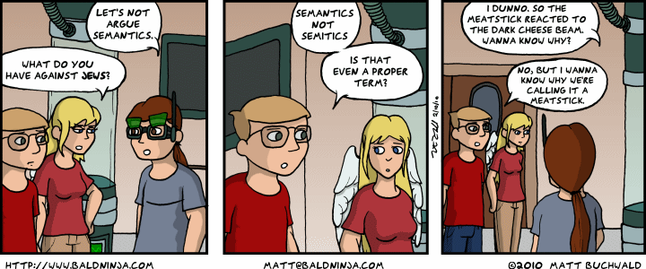 Comic graphic for 2010-02-11: Proper Terminology
