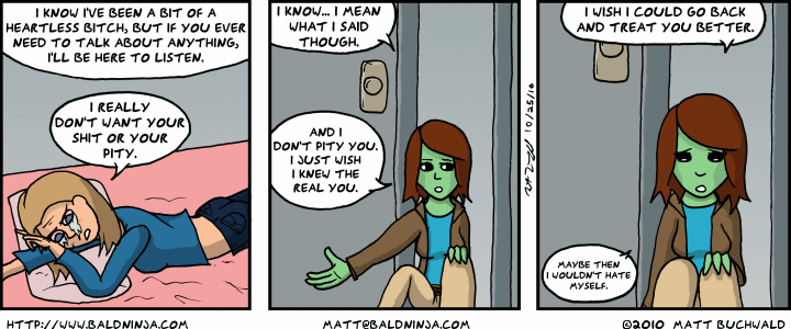 Comic graphic for 2010-10-25: Introspection