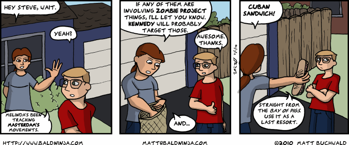 Comic graphic for 2010-11-01: Battle Aid