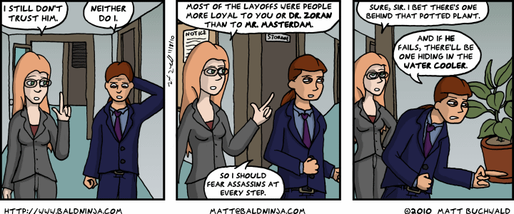 Comic graphic for 2010-11-08: Always Blame the Foliage