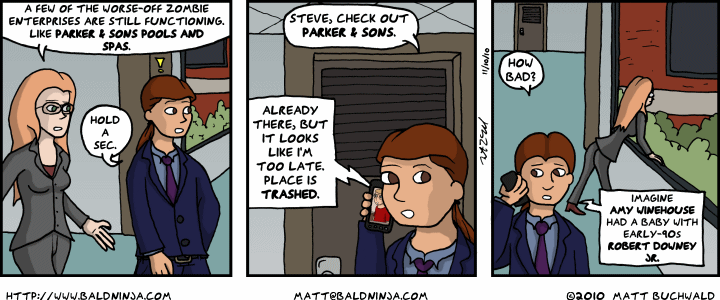 Comic graphic for 2010-11-10: Checking In