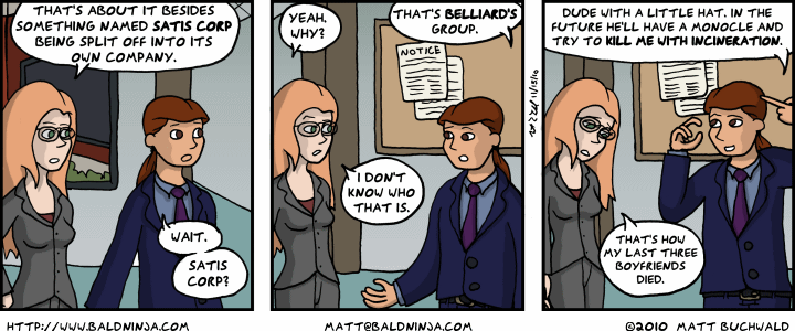 Comic graphic for 2010-11-15: An Old Foe