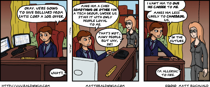 Comic graphic for 2010-11-19: Office Meeting