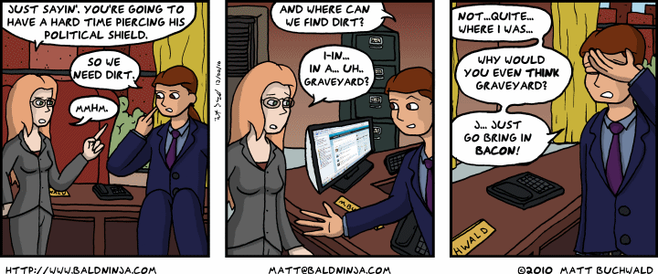 Comic graphic for 2010-12-20: This is Making Me Hungry