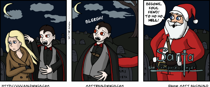 Comic graphic for 2010-12-25: A New Holiday Epic