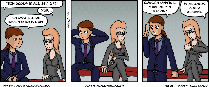 Comic graphic for 2011-01-05: On a Bench