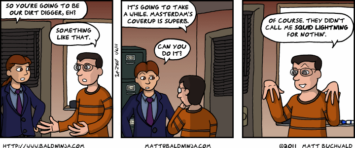 Comic graphic for 2011-01-06: Presenting Bacon
