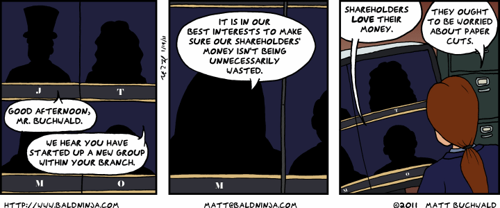Comic graphic for 2011-01-19: Board Meeting