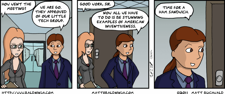 Comic graphic for 2011-01-27: And Now, Time For Lunch