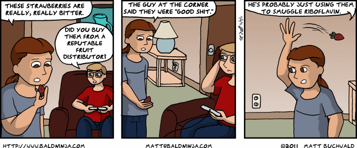 Comic graphic for 2011-02-08: Strawberries
