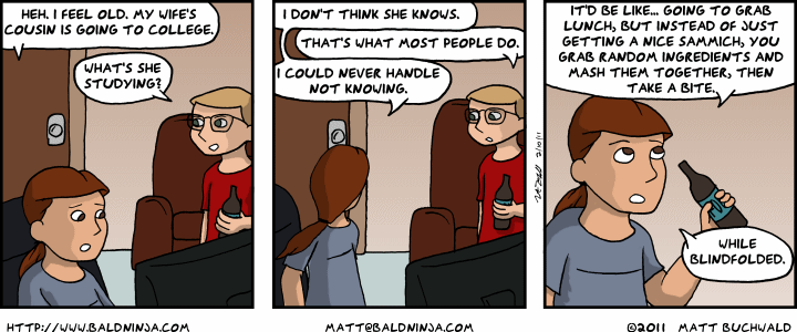 Comic graphic for 2011-02-10: Feeling Old
