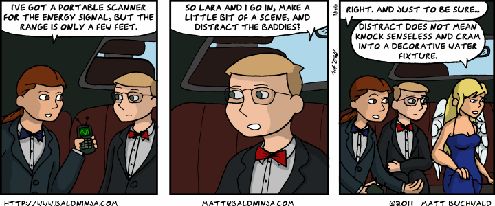 Comic graphic for 2011-03-14: Distract