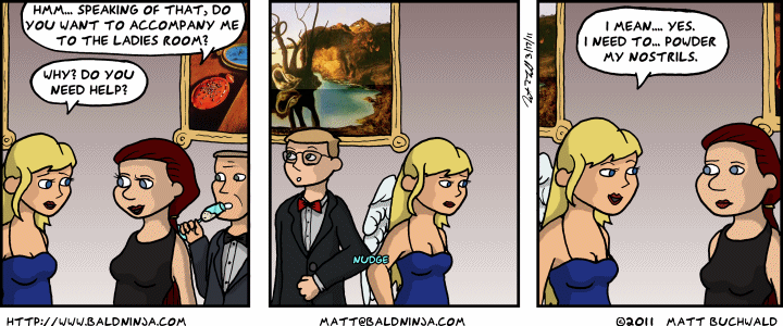 Comic graphic for 2011-03-17: Awkward