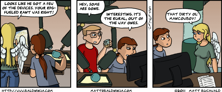 Comic graphic for 2011-03-28: Steve Has Scotch