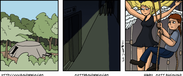 Comic graphic for 2011-04-07: Entering the Lab