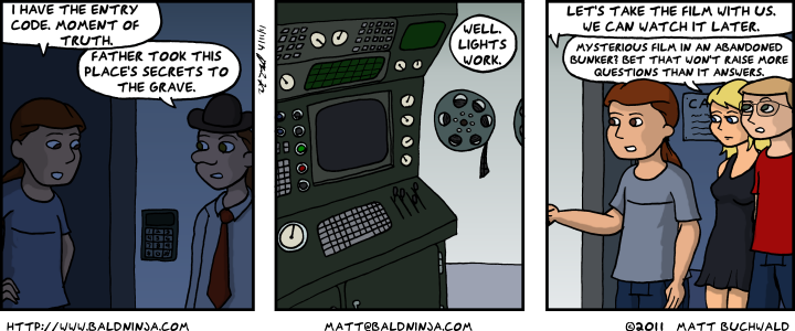 Comic graphic for 2011-04-11: Secret Laboratory