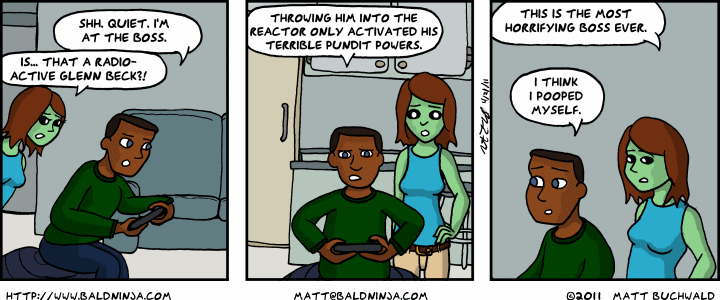 Comic graphic for 2011-04-21: Boss Fight