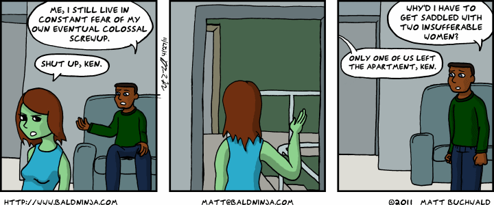 Comic graphic for 2011-04-27: Insufferable