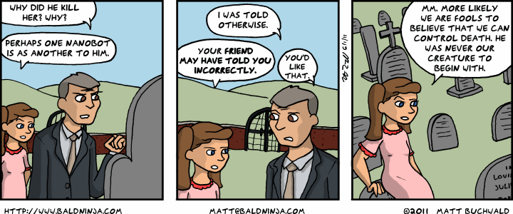 Comic graphic for 2011-06-01: Questions About Death