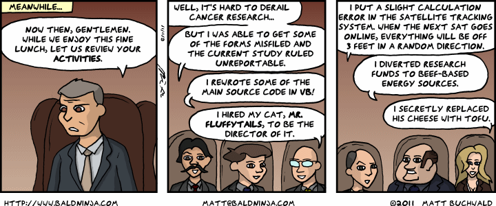 Comic graphic for 2011-06-14: Lunchtime
