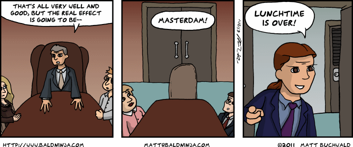 Comic graphic for 2011-06-16: Barging In