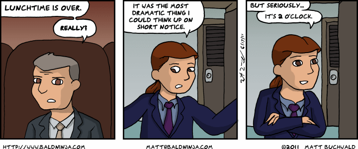 Comic graphic for 2011-06-20: Criticism