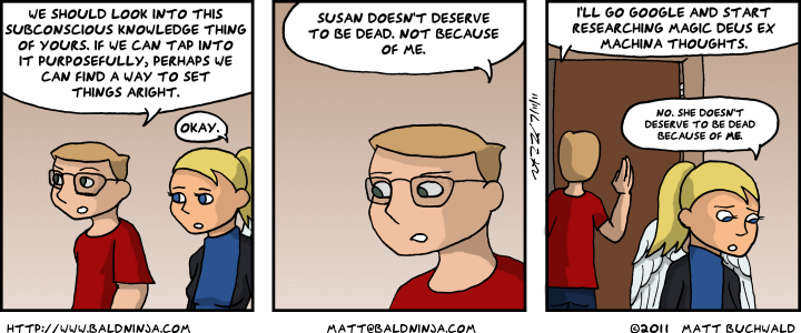 Comic graphic for 2011-07-11: Subconscious Knowledge