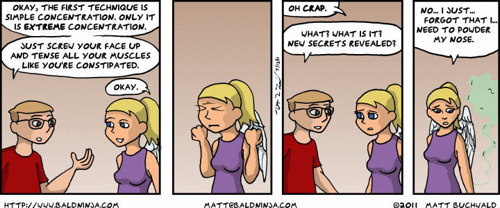 Comic graphic for 2011-07-13: Extreme Concentration