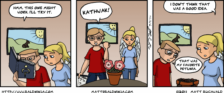 Comic graphic for 2011-07-27: It's Magic!