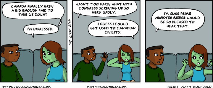 Comic graphic for 2011-08-09: Prime Minister