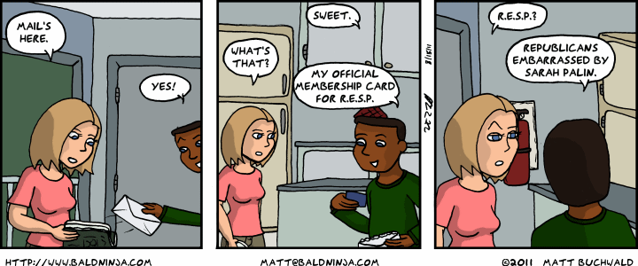 Comic graphic for 2011-08-15: Membership Card