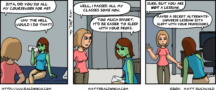 Comic graphic for 2011-08-18: Confrontation