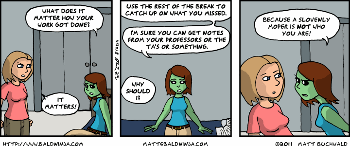Comic graphic for 2011-08-23: Why Does It Matter?
