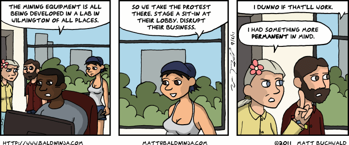 Comic graphic for 2011-09-06: Mining Equipment
