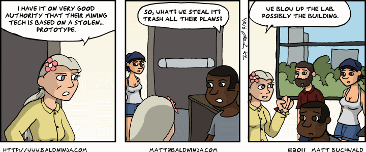 Comic graphic for 2011-09-07: On Good Authority