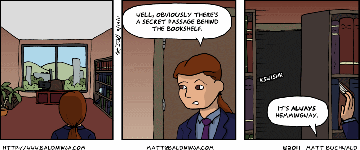 Comic graphic for 2011-09-21: Masterdam's Suite